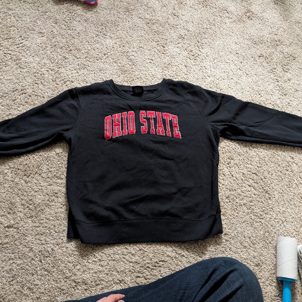 Ohio State Black Crewneck Sweatshirt
